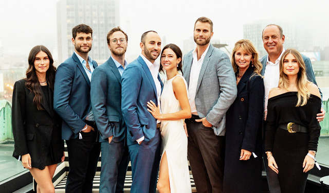 Ron Zeff and his wife, Kendal Friedman, with their family